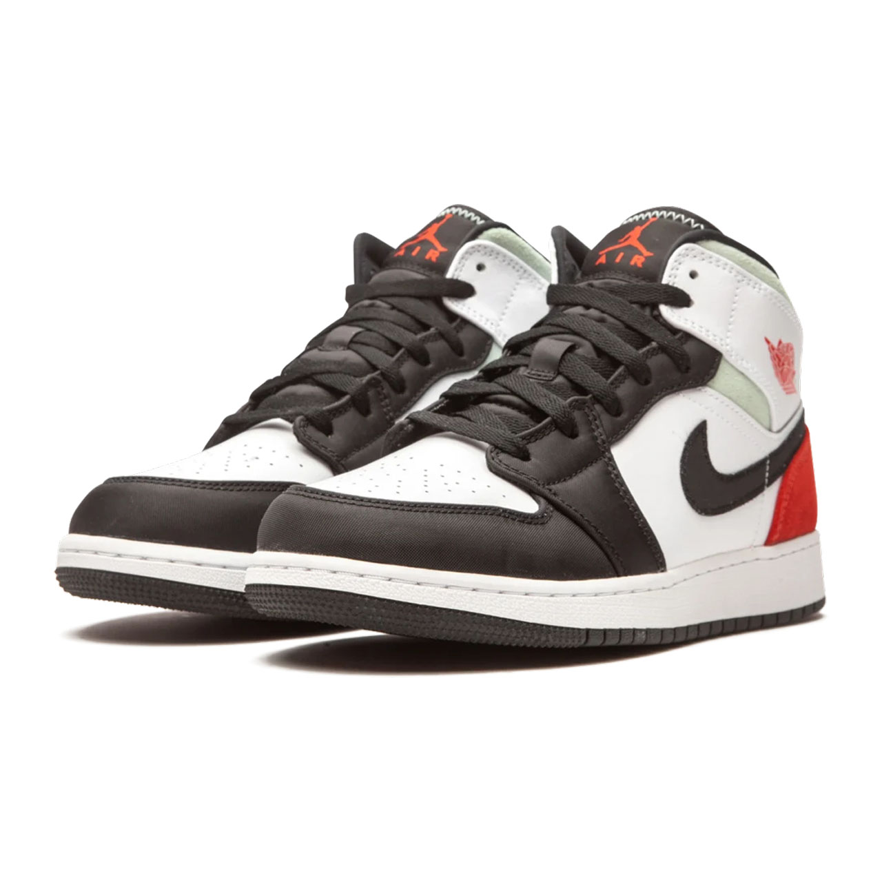 air jordan 1 white and black and red